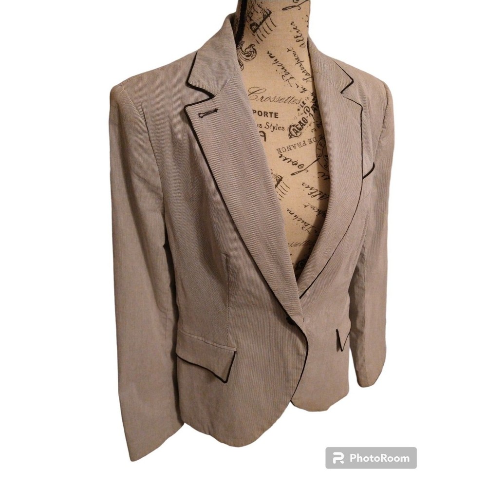 Zara Designer Blazer Black & White Xl Classy Officey City